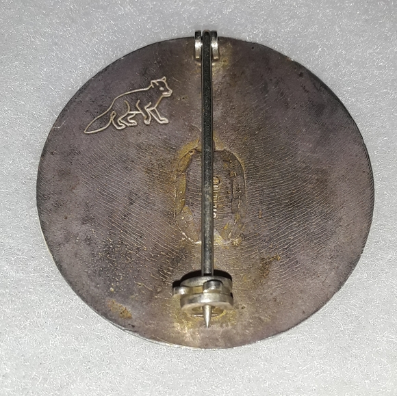 Vtg Sterling Silver Harley Davidson Pin - Picture 2 of 4